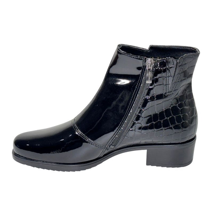 Aaltonen keinolakeeri nilkkurit musta