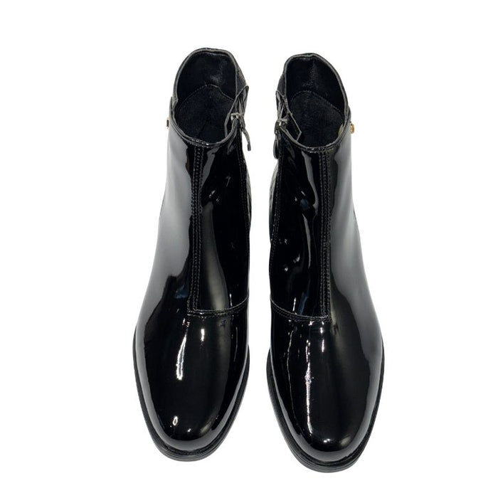 Aaltonen keinolakeeri nilkkurit musta