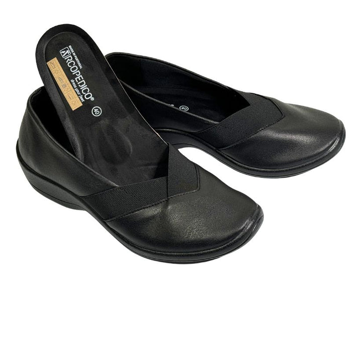 Arcopedico Acadia kiilakantaiset kävelykengät musta