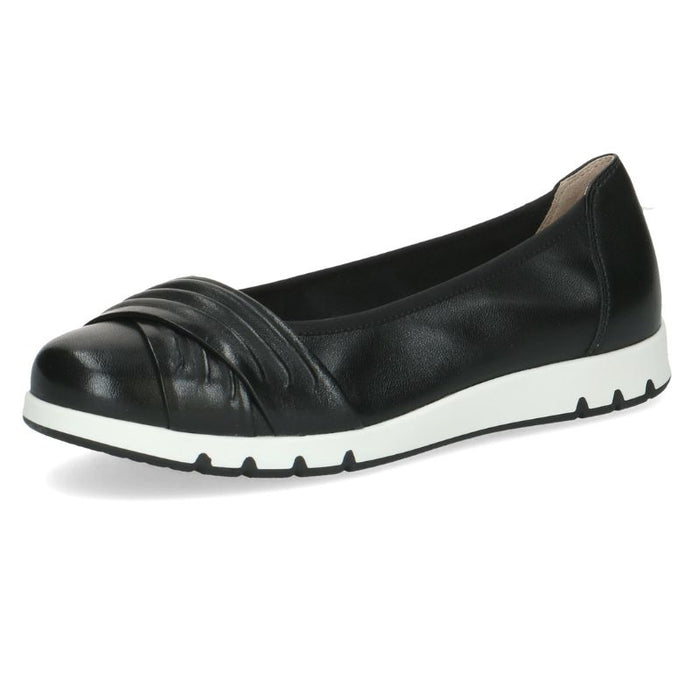 Caprice nahkaballeriinat H-laajuus musta