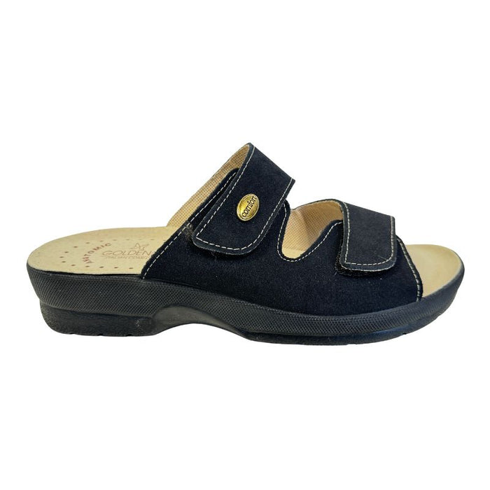 Työkengät Golden Fit mokkanahkaa musta