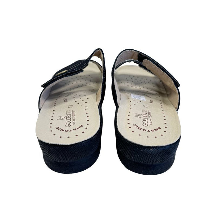 Työkengät Golden Fit mokkanahkaa musta