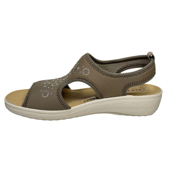 Fly Flot stretch sandaalit timantti taupe