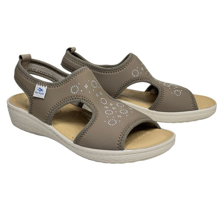 Fly Flot stretch sandaalit timantti taupe