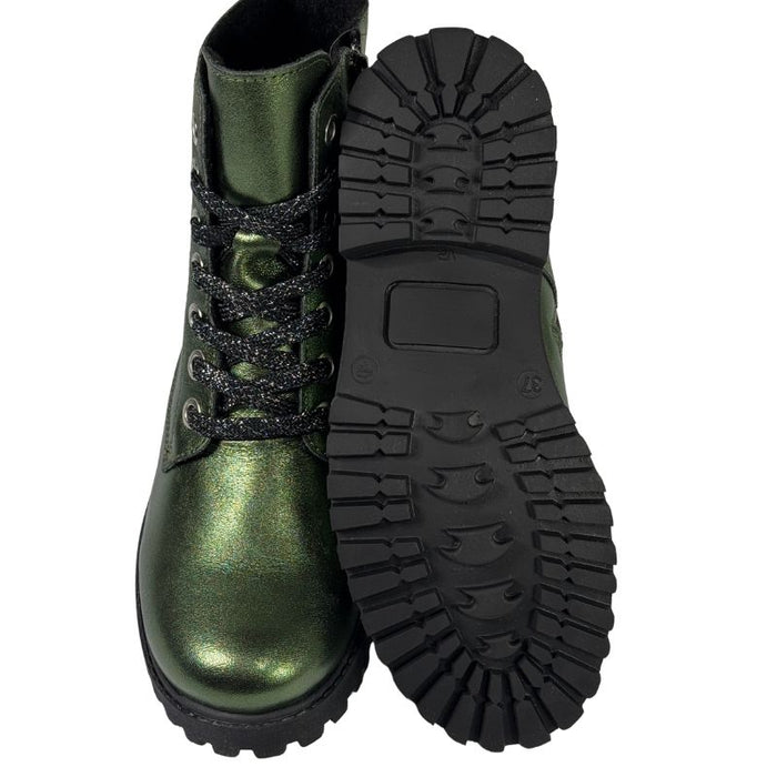 Ilves maiharit nahkaa metalin hohtoinen vihreä