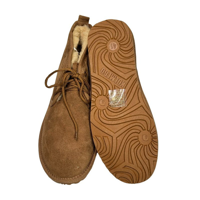 Kolme60 mokkanahkaiset nilkkurit miehille ruskea