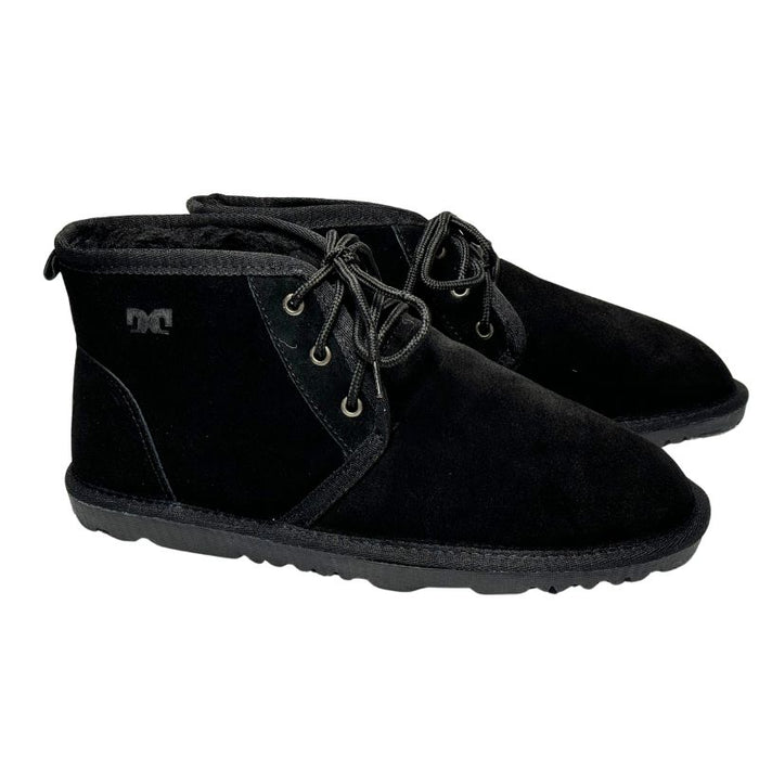 Kolme60 mokkanahkaiset nilkkurit miehille musta