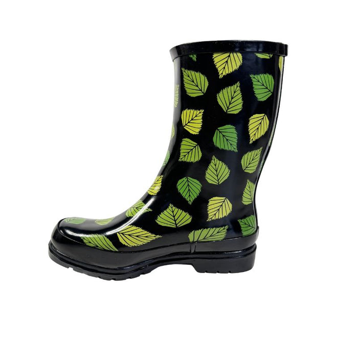 RistoMatti Ratia kumikengät Koivunlehti musta-vihreä