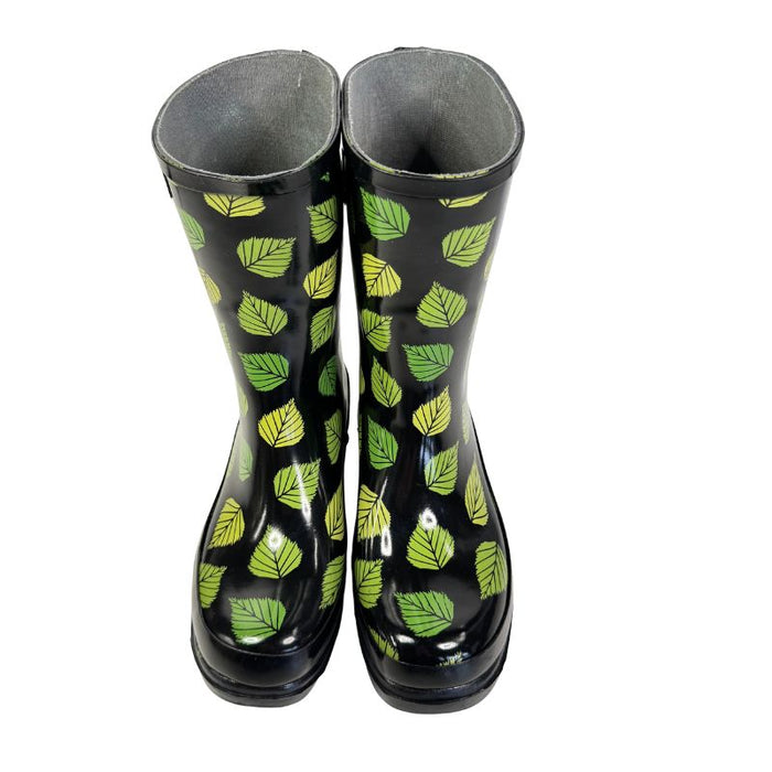 RistoMatti Ratia kumikengät Koivunlehti musta-vihreä