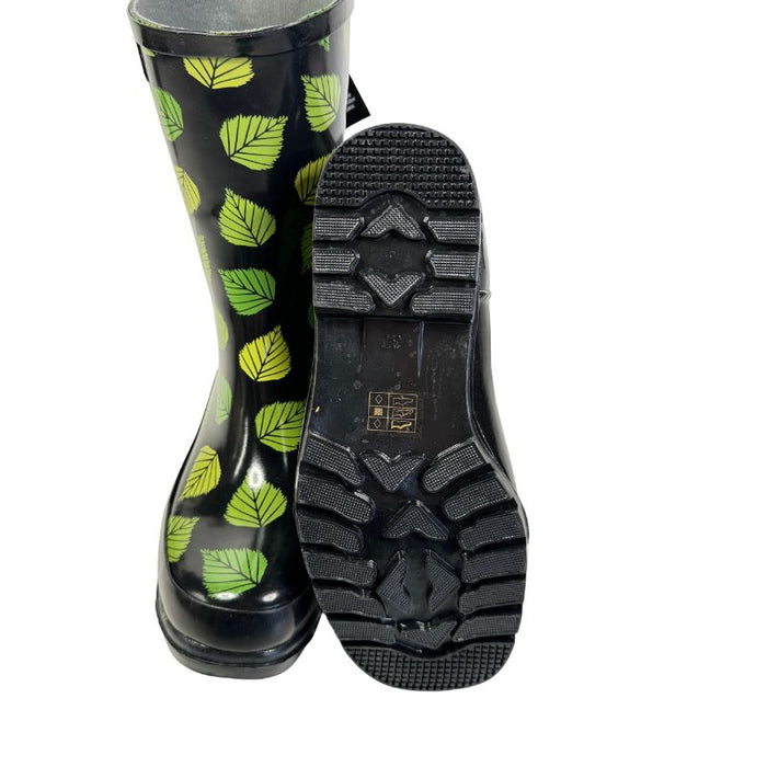 RistoMatti Ratia kumikengät Koivunlehti musta-vihreä