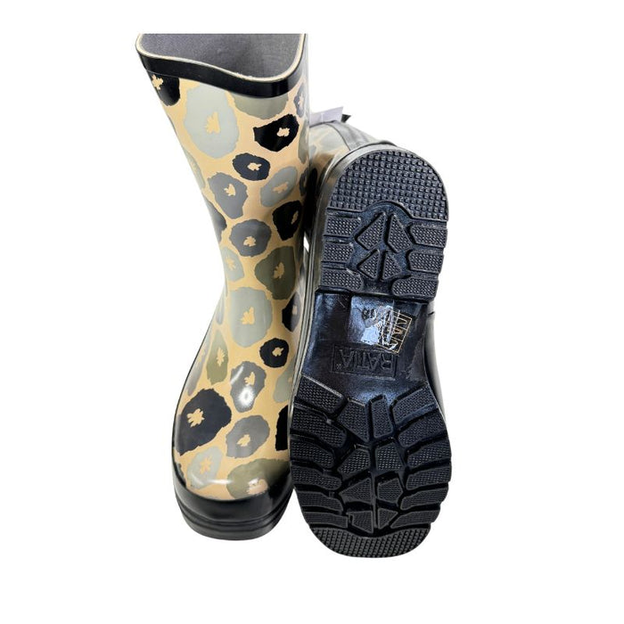 RistoMatti Ratia kumikengät Orvokit musta-beige