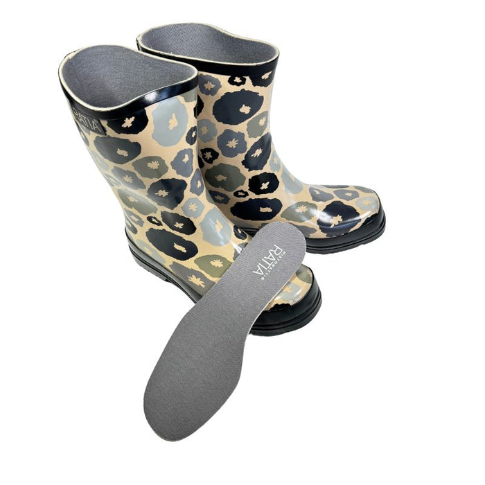 RistoMatti Ratia kumikengät Orvokit musta-beige