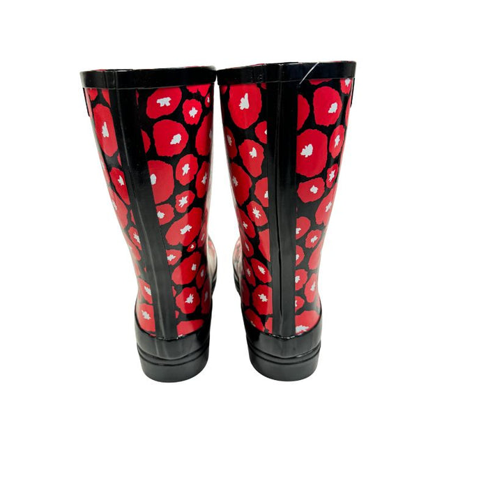 RistoMatti Ratia kumikengät Orvokit musta-punainen