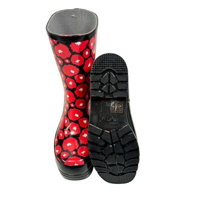 RistoMatti Ratia kumikengät Orvokit musta-punainen