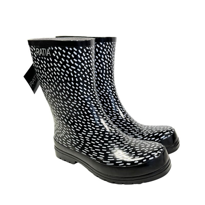 RistoMatti Ratia kumikengät Sade mustavalkoinen