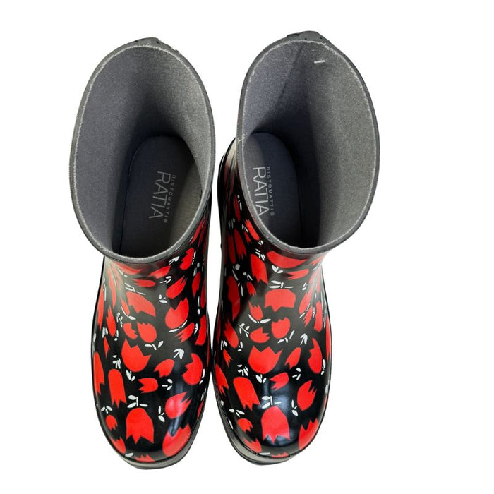 RistoMatti Ratia kumikengät Tulips musta-punainen