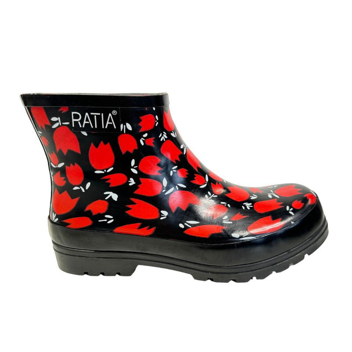 RistoMatti Ratia kumikengät Tulips musta-punainen