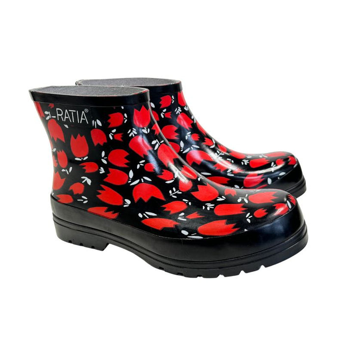 RistoMatti Ratia kumikengät Tulips musta-punainen