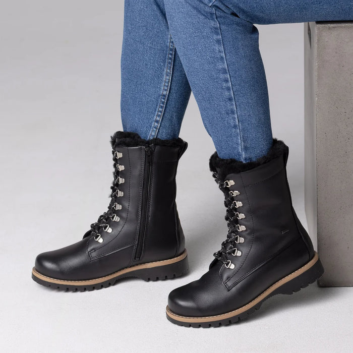 Pomar Luotsi Gore-Tex nilkkurit nahkaa musta