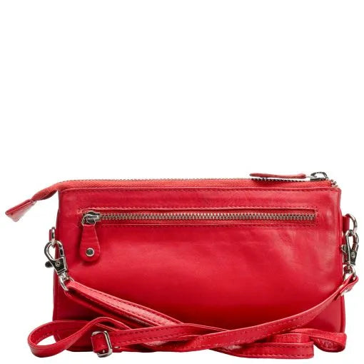 Nahkalaukku Heli A. Eriksson punainen