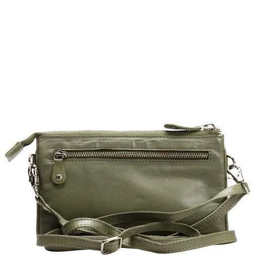 Nahkalaukku Heli A. Eriksson vihreä