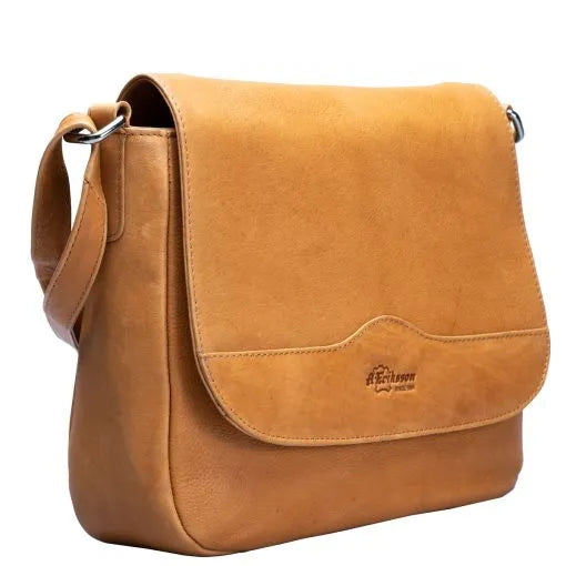 Nahkalaukku Oivi A. Eriksson konjakki