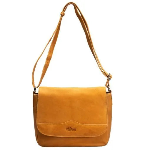 Nahkalaukku Oivi A. Eriksson konjakki