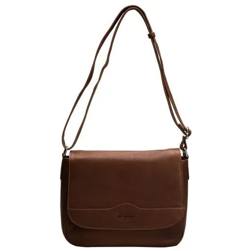 Nahkalaukku Oivi A. Eriksson tumman ruskea