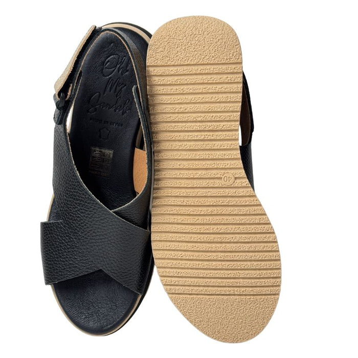 Oh My Sandals Sandaalit Doya Negro musta
