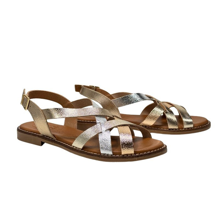 Oh My Sandals Sandaalit Duna cava kulta-hopea