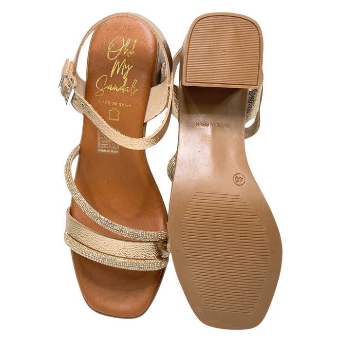 Oh My Sandals Sandaalit Duna cava kulta kimalle