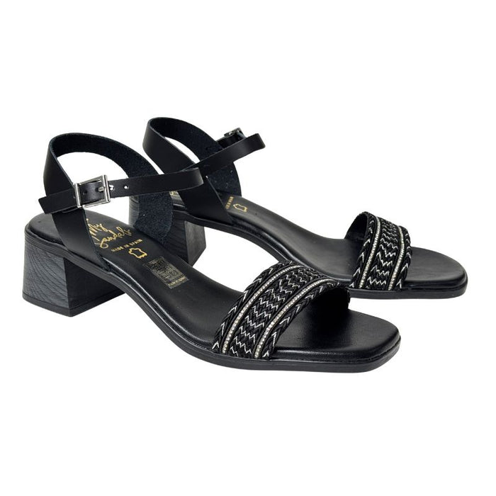 Oh My Sandals Sandaalit Vaqueta negro musta-hopea