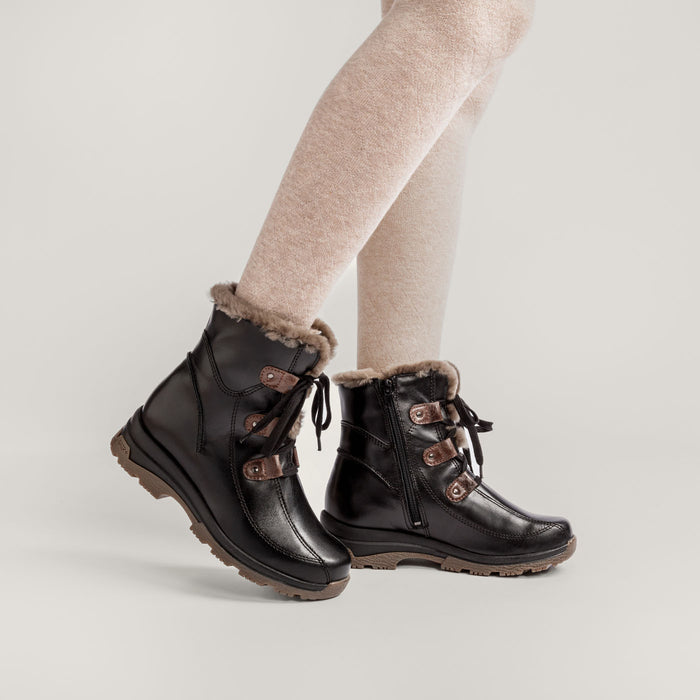 Piqant naisten turkisvuoriset talvinilkkurit musta