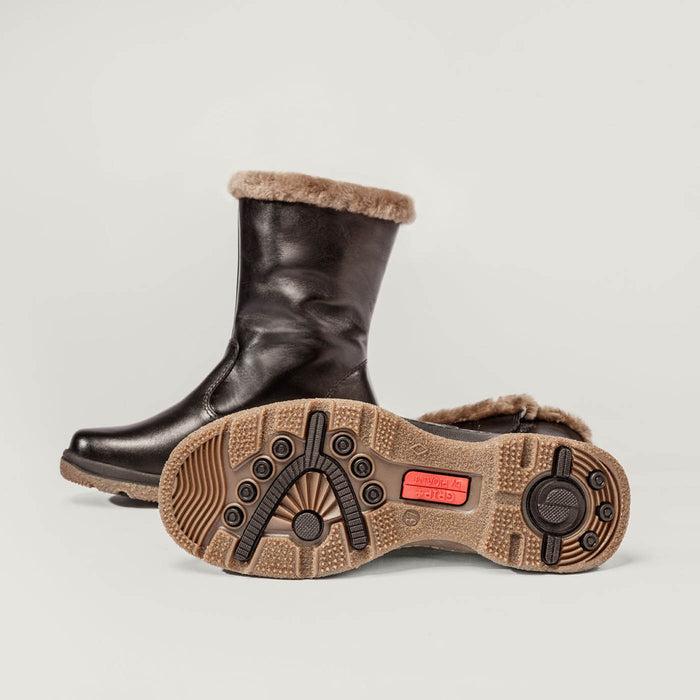 Piqant naisten talvisaappaat lampaanturkisvuorilla musta