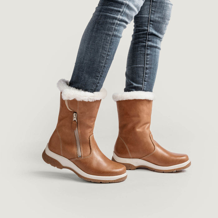 Piqant naisten talvisaappaat lampaanturkisvuorella ruskea