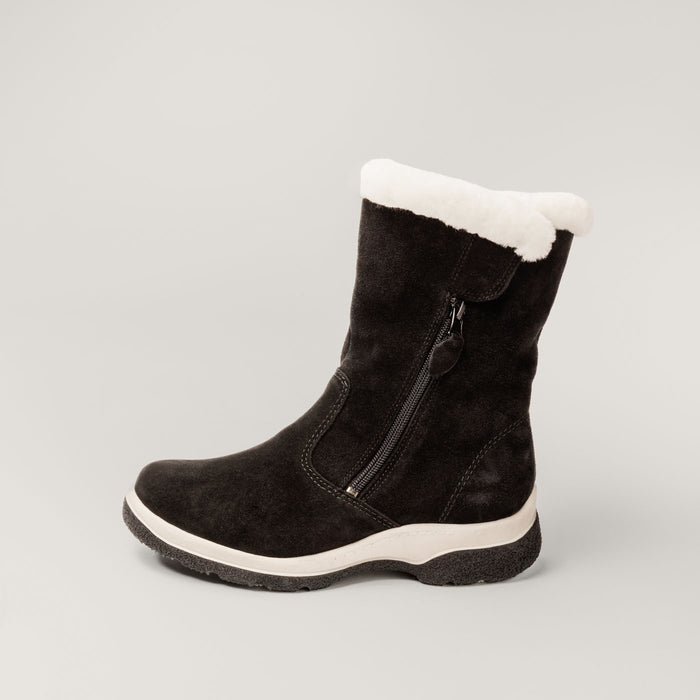 Piqant naisten talvisaappaat lampaanturkisvuorilla musta