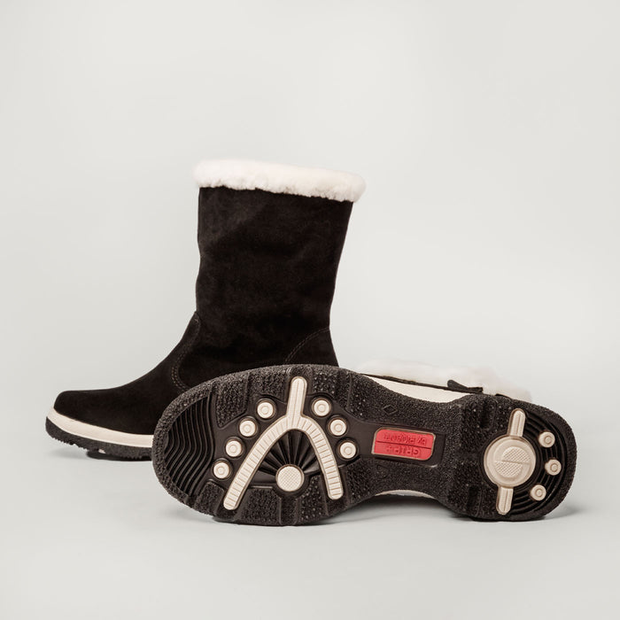 Piqant naisten talvisaappaat lampaanturkisvuorilla musta