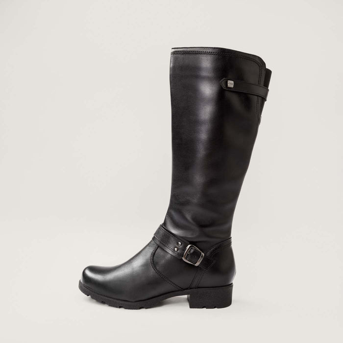 Piqant naisten pitkävartiset saappaat musta