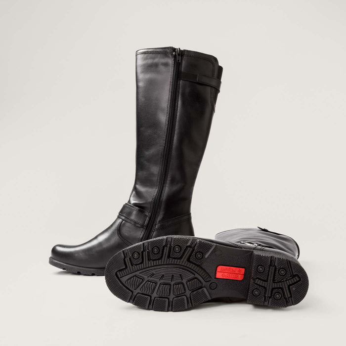 Piqant naisten pitkävartiset saappaat musta