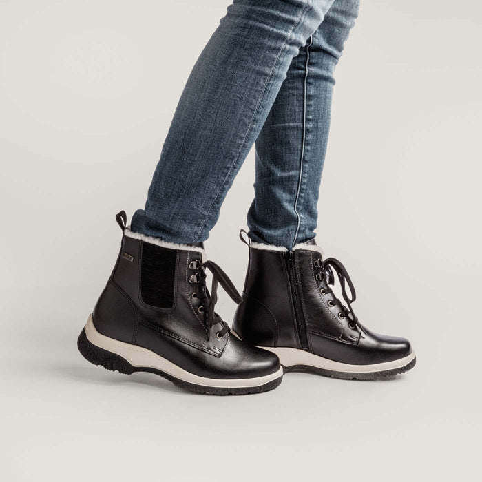 Piqant naisten villavuoriset talvinilkkurit musta