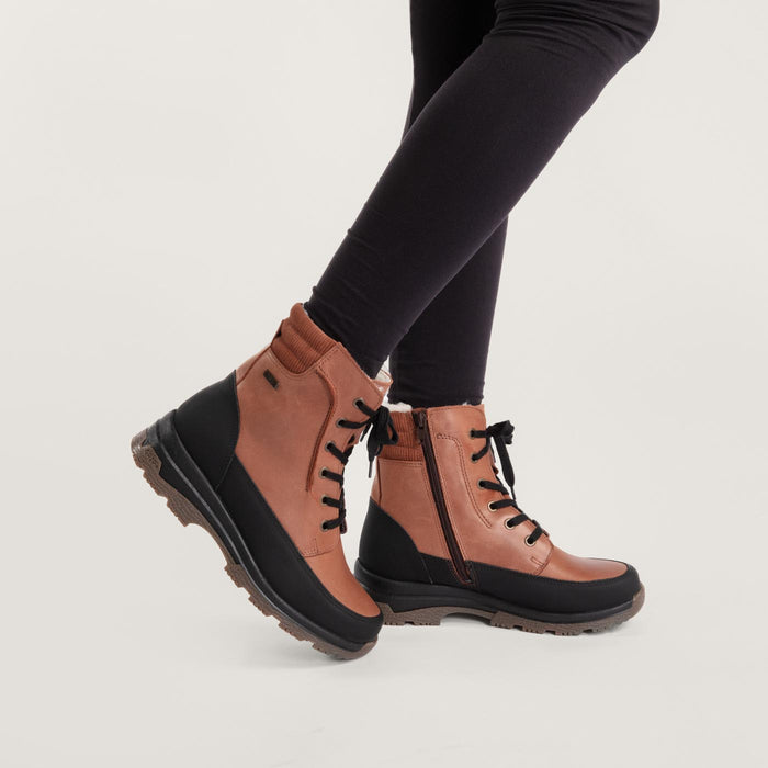 Piqant naisten nilkkurit villavuorilla ruskea