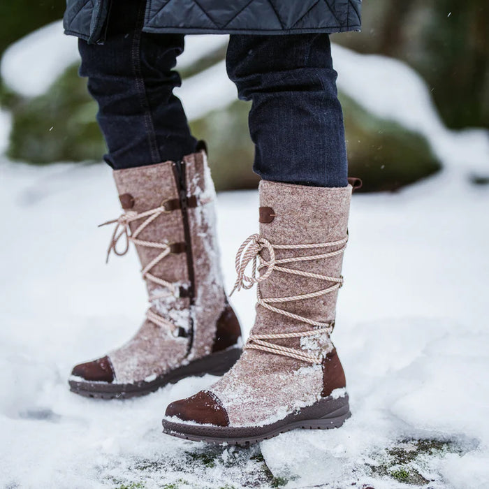 Pomar Saana Gore-Tex huopatossut hiekan ruskea