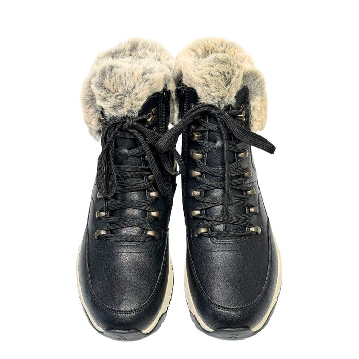 Rieker nahkanilkkurit villavuorilla musta