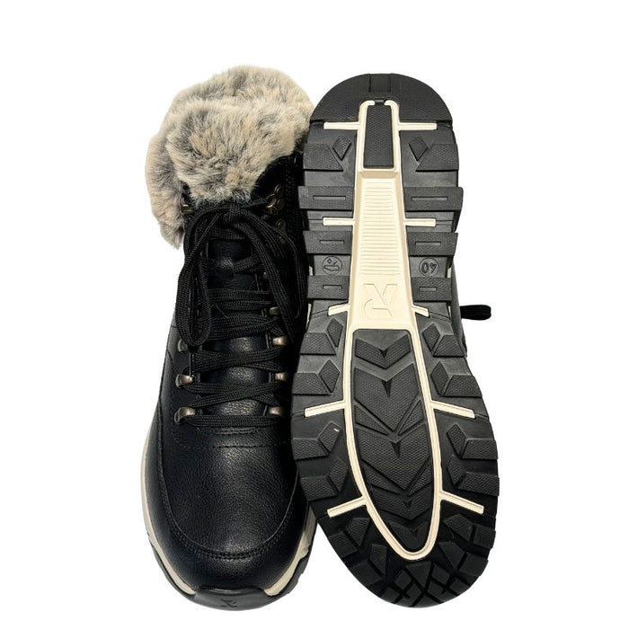 Rieker nahkanilkkurit villavuorilla musta