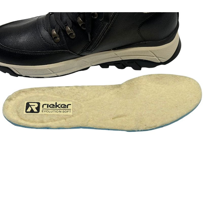 Rieker nahkanilkkurit villavuorilla musta