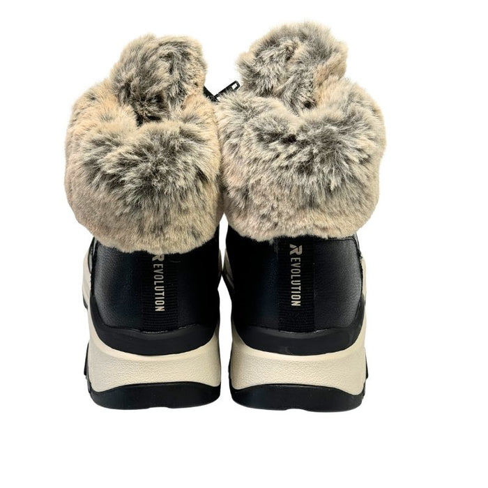 Rieker nahkanilkkurit villavuorilla musta