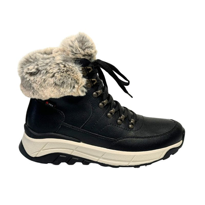 Rieker nahkanilkkurit villavuorilla musta