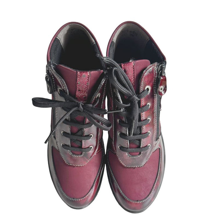 Suave Bilbao nilkkurit nahkaa viininpunainen