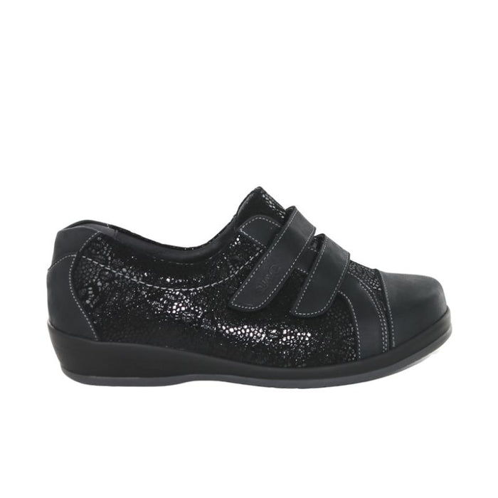 Suave Bristol kävelykengät tarroilla musta