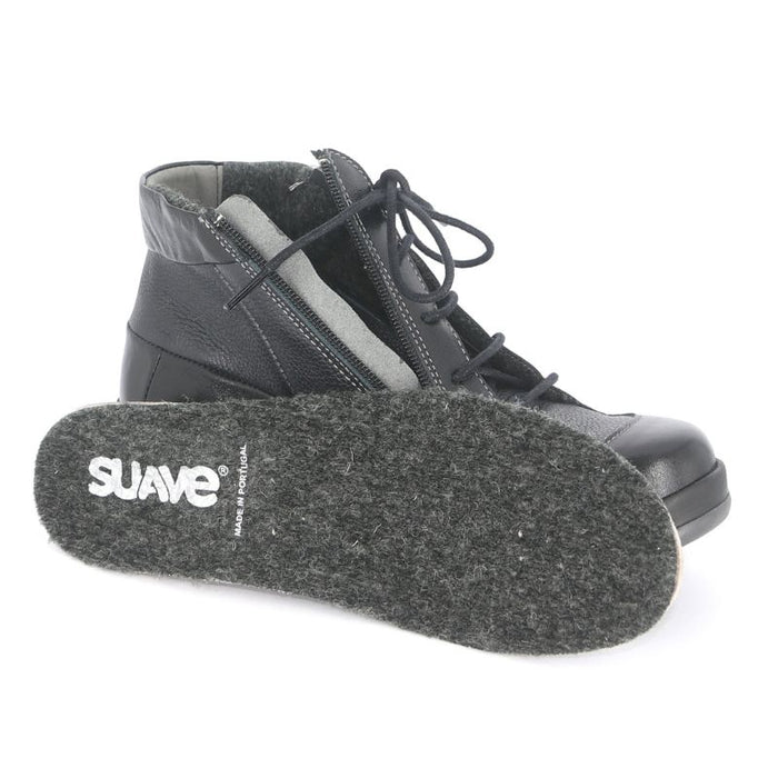 Suave Bristol nilkkurit nahkaa musta